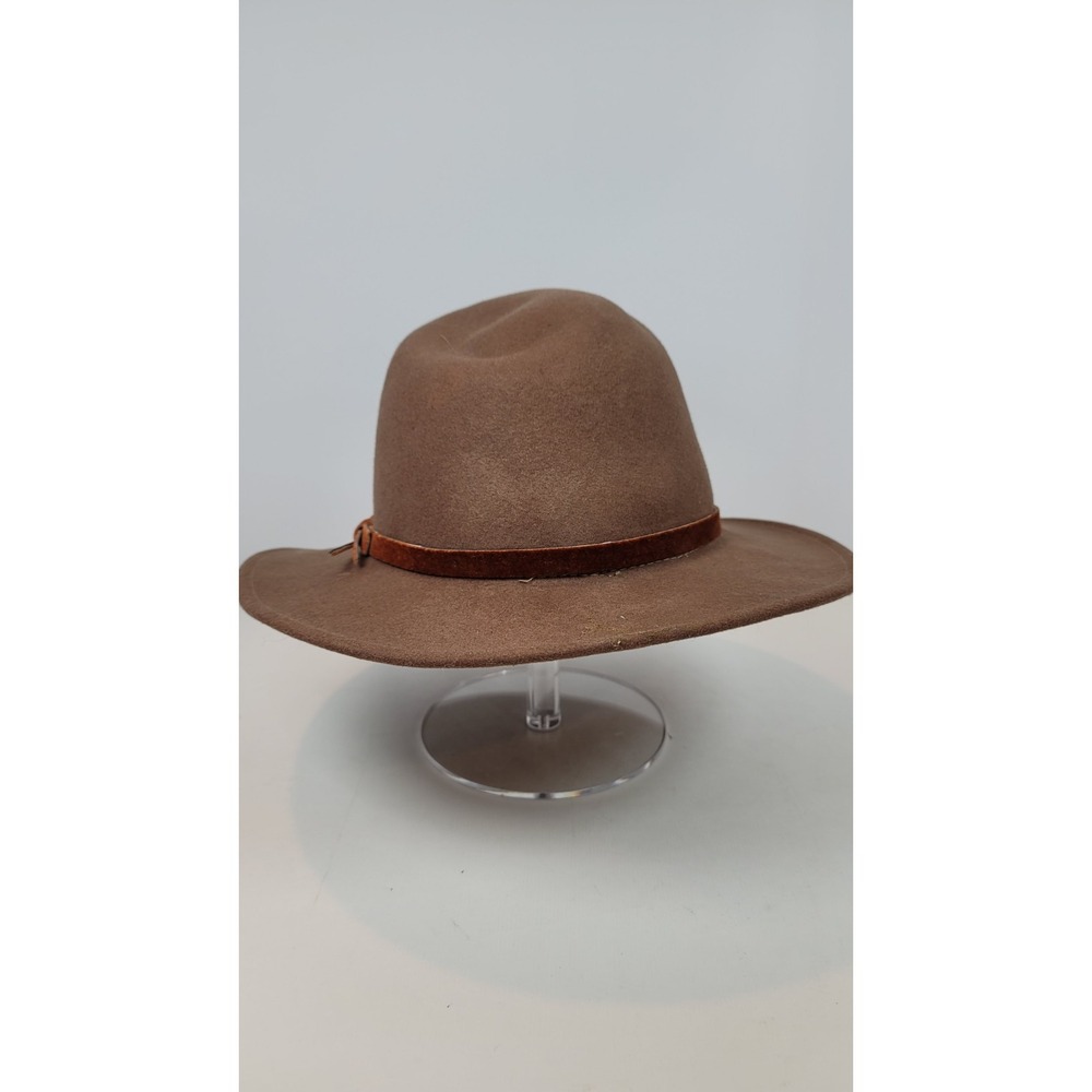 Made In USA Wool Fedora XL Hat Indiana Jones Style Felt Vintage Leather Band